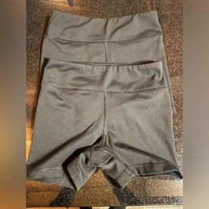 90 Degree girls spandex shorts Large Size 12: 2 pairs